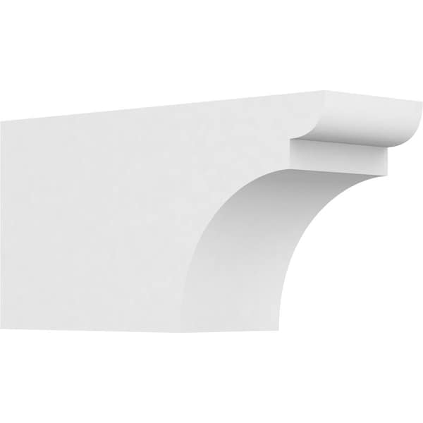 Ekena Millwork Standard Yorktown Architectural Grade PVC Rafter Tail, 4"W X 6"H X 12"L RFTP04X06X12YOR - main